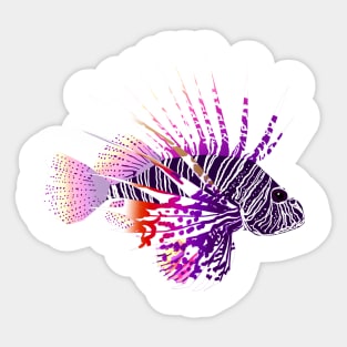 Lion Fish Sticker